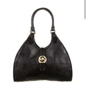 Michael Kors grained leather hobo bag